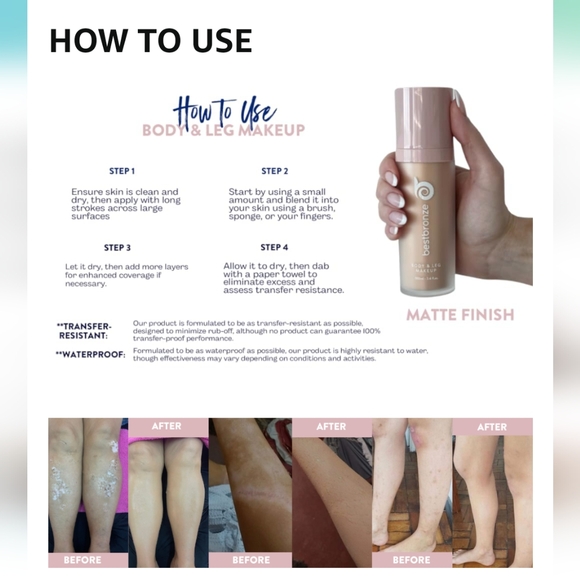 Best bronze bombshell body and leg makeup - Picture 2 of 7